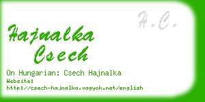 hajnalka csech business card